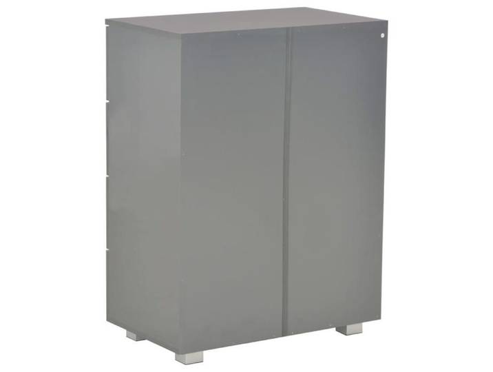 Maison Soldes Meuble de Rangement Buffet - Commode cuisine vaisselier - Gris brillant 60x35x80cm Bois d'ingénierie Moderne570