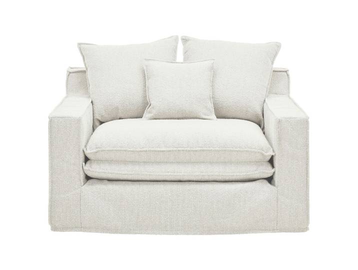 Livetastic Sessel, Weiß, Kunststoff, Füllung: Polyester, Federn, 129x92x105 cm, Made in EU, Wohnzimmer, Sessel, Sonstige Sessel