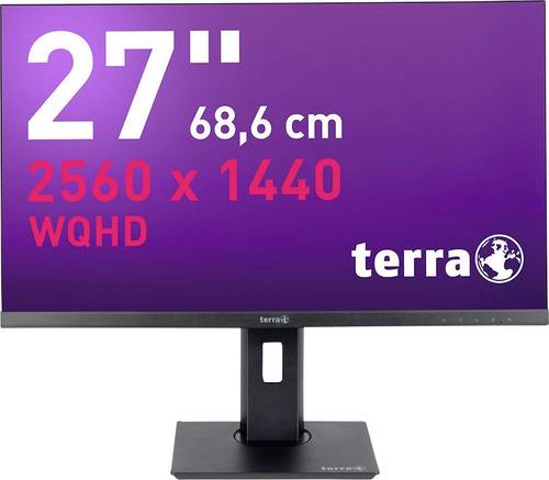 Terra 2775W LCD-Monitor EEK F (A - G) 68.6 cm (27 Zoll) 2560 x 1440 Pixel 16:9 5 ms HDMI, DisplayPort, USB-C, Kopfhörer-Buchse, RJ45 IPS LCD