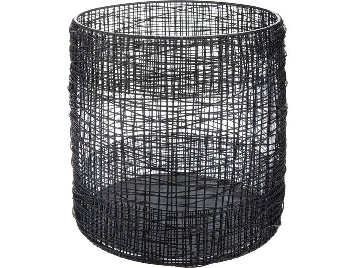Windlicht CASABLANCA BY GILDE Windlicht Welding , schwarz, B:19cm H:21cm T:19cm Ø:19cm, Metall, Kerzenhalter, Windlicht, mit Glaseinsatz