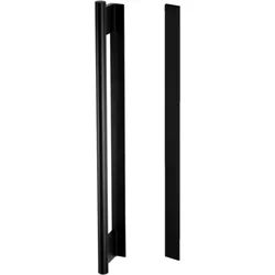 Griffwerk LUCIA GST -Graphitschwarz Griffstange mit Griffleiste einseitig -Sensat. -für Glas -Länge: 450mm