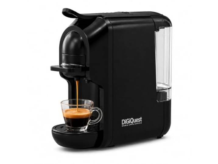 DIGIQUEST COFFY Multi-Komponenten-Kaffeemaschine Nespresso®-Kapselmodul inklusive kurzer und langer Kaffee Leistung 1450 W 0,6 Liter 19 bar für jeden Geschmack geeignet