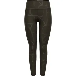 Only Play, Damen, Tights, ONPFONT-2 Skinny Fit Sportleggings Sportleggings (XL), Braun