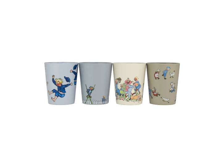 Rätt Start Tasses de collection Emil i Lönneberga 15 cl, lot de 4 Multi