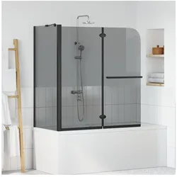 vidaXL, Badewannefaltwand, Maldendorf (Dunkel transparent)