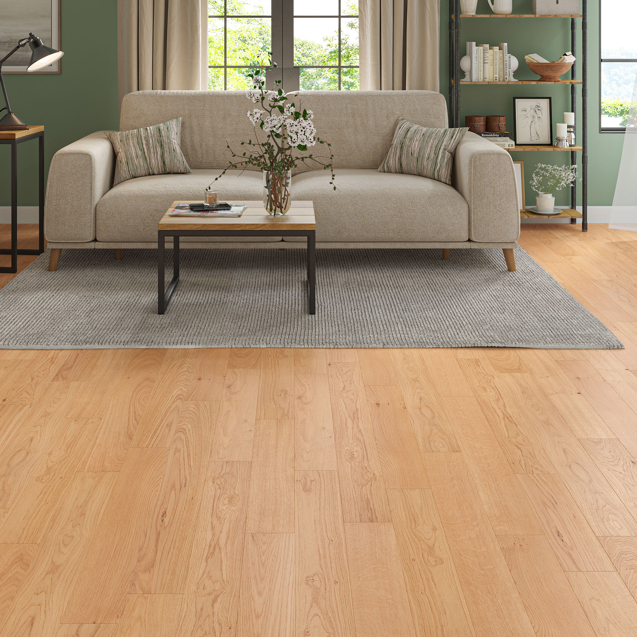 Luxury Flooring Natural Engineered Oak Brushed & Oiled Flooring - FSC® Certified FSC-C210380