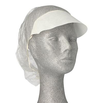 1000 Medi-Inn® Barett-Hauben, Vlies Ø 52 cm weiss mit Schirm