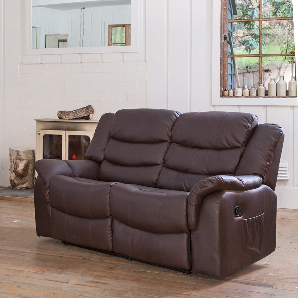 Brayden Studio Sartor 2 Seater Reclining Sofa Brown 92cm H X 142cm W X 85cm D