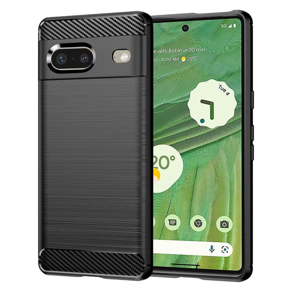 Techsuit - Carbon Silicone - Google Pixel 7 - Black (Google Pixel 7) (56339745)
