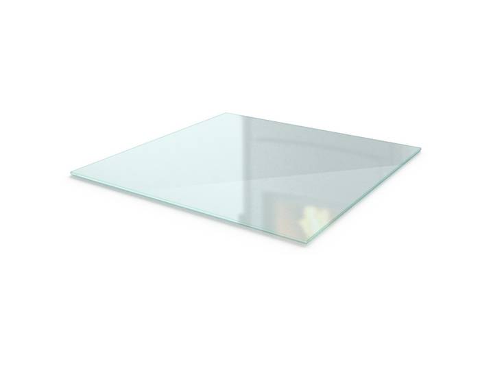 GLASBODENPLATTE für Kaminofen 50x50 cm – Milchglas Optik