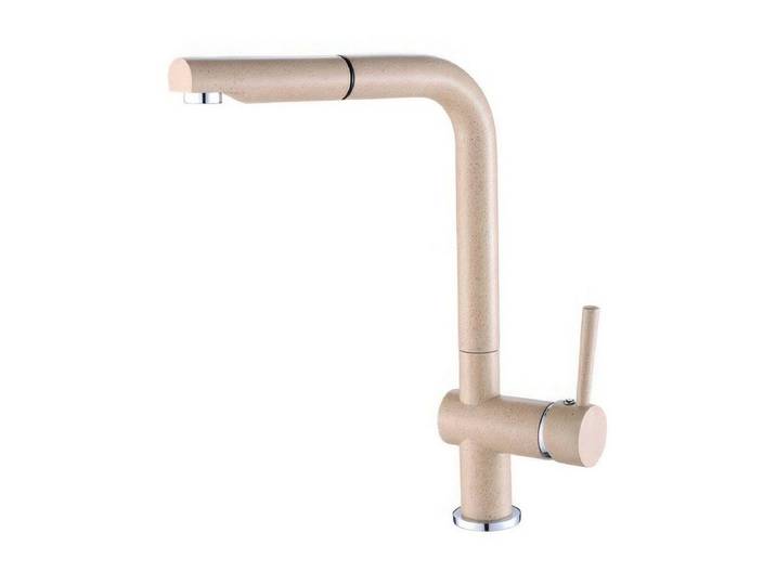KOLMAN Küchenarmatur LUNA Wasserhahn Mischbatterie für Küche in Beige