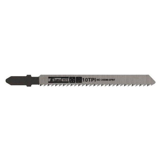 Shots Jigsaw blades made of HCS steel, type T101D, for wood and plastic, polished teeth, 75 mm conical rid (21286997)