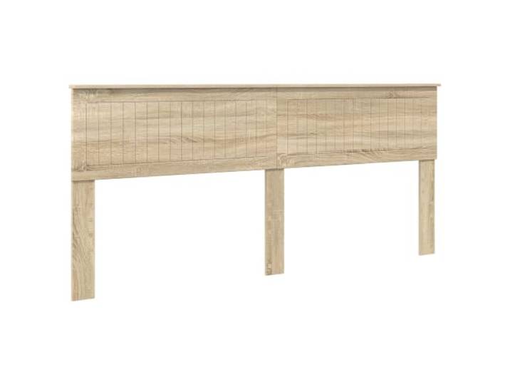 KKgypkn Modernes Kopfteil Sonoma-Eiche 200 cm aus Holzwerkstoff, rechteckig, pflegeleicht, einfache Montage
