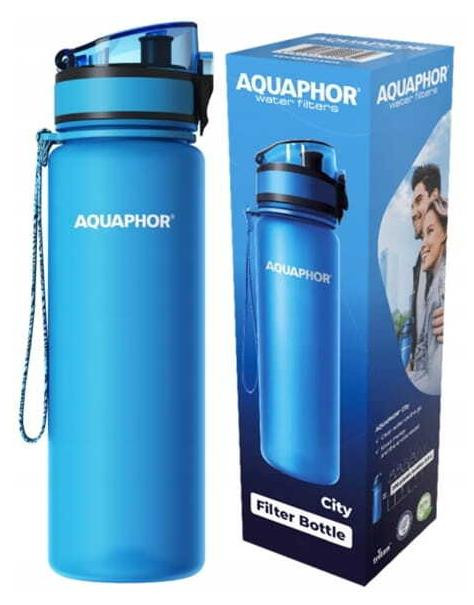 AQUAPHOR City waterfilterfles, 0,5 liter, blauw