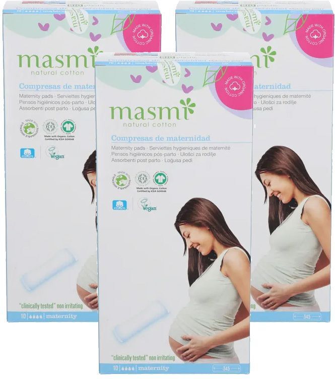 Masmi Organic Care 3x masmi Wochenbetteinlagen 3x10 St Einreibung