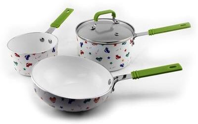 BergHOFF CookNCo 4Pc Mini Cookware Set Car Pattern