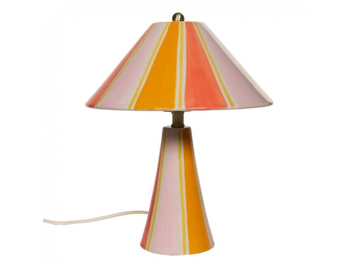 Lampe rose et or - 13x29cm
