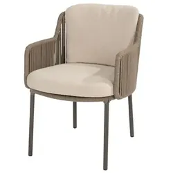 4 Seasons Bernini Dining Sessel  Terre mit 2 Kissen