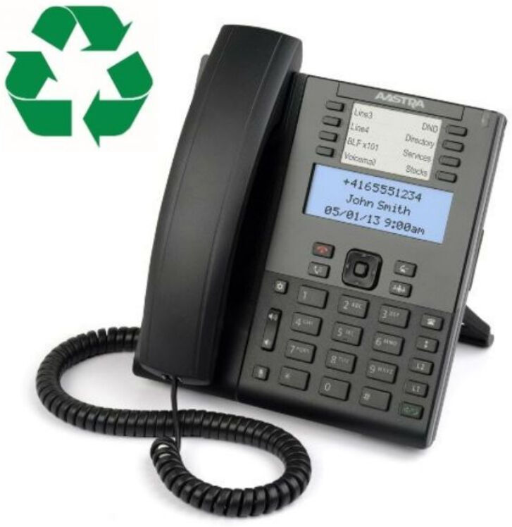 Mitel Aastra 6865 i reconditionné Téléphone SIP 6 lignes et 8 boutons programmables.