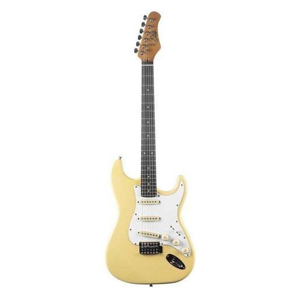 EKO E-Gitarre im Strat-Stil, creme, Pappelkorpus (E-Gitarre, Ahorn, Lorbeerholz, Pappel) (65420560)