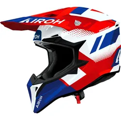 Airoh Wraaap Vision, Motocrosshelm - Rot/Weiß/Blau - S