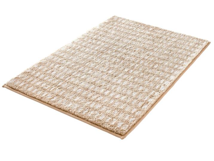 Badematte KLEINE WOLKE Dottino , beige (macadamia), H:15mm, Polyester, Badematten, Badematte, Badteppich, modernes 2 farbiges Design