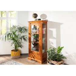 Vitrine Akazie 72x40x155 honig  lackiert OXFORD #0527