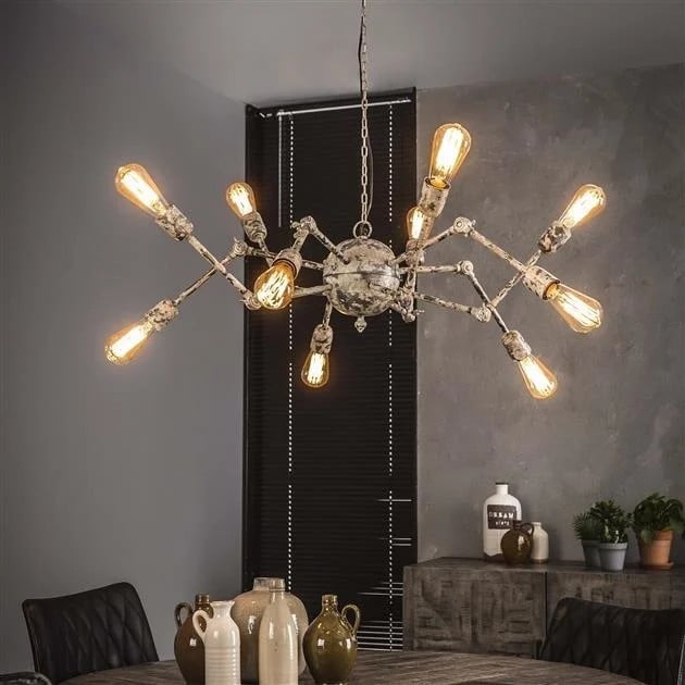 WoonStijl Hanglamp 10L Spider - Koper - Metaal