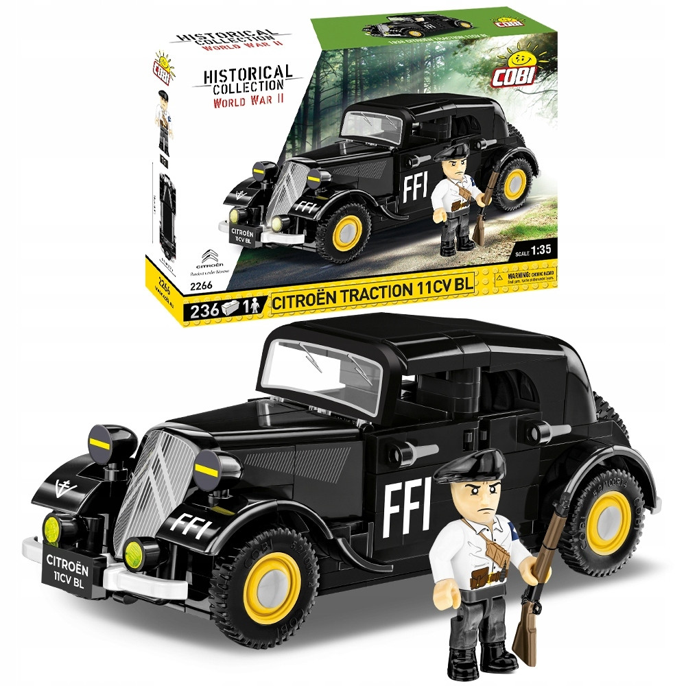 Cobi Citroën Traction 11CV BL modelauto 1:35 met 236 bouwstenen