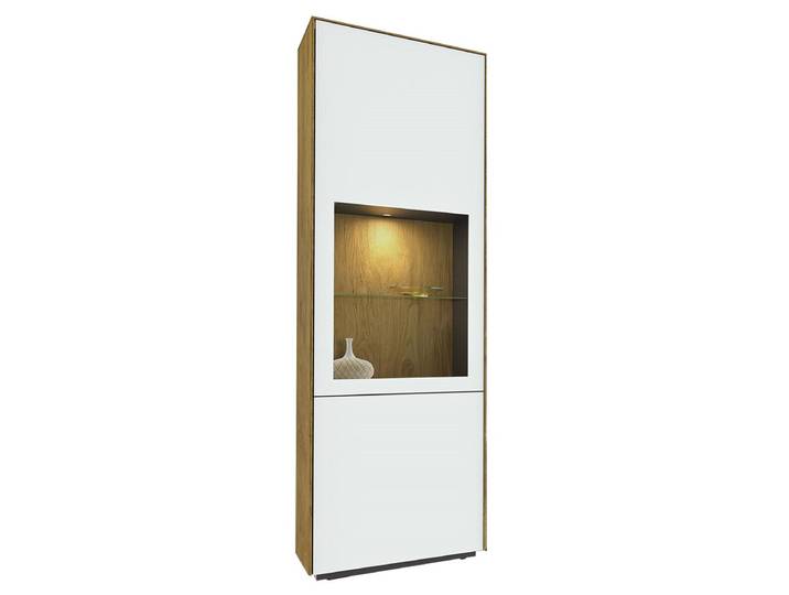 Leonardo Vitrine VINCI (WOHNEN), Weiß, Glas