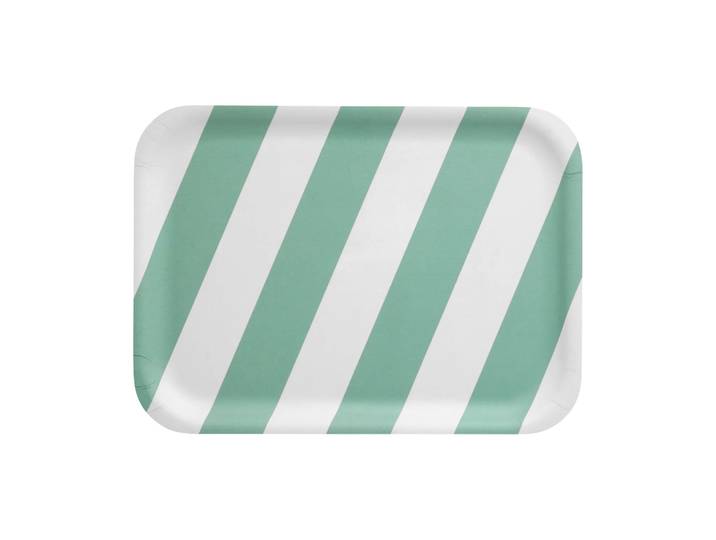 Muurla Plateau Checks & Stripes 20x27 cm Mint