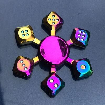 Uplifted Finds Metal Rainbow Gradient Fidget Spinner With Silent Bearing 11