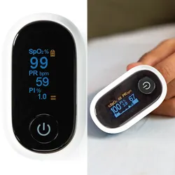 Hochpräzises SmartLife Pulsoximeter, Bluetooth & HD-OLED Display - App Android/iOS, genaue Sauerstoffsättigung- & Pulsmessungen