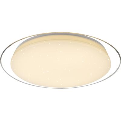 GLOBO LIGHTING LED Deckenleuchte "OPTIMA", weiß, 1 Stk., Leuchten, Deckenlampe/rund/Wohnzimmer/Schlafzimmer/elegant, LED Deckenleuchte
