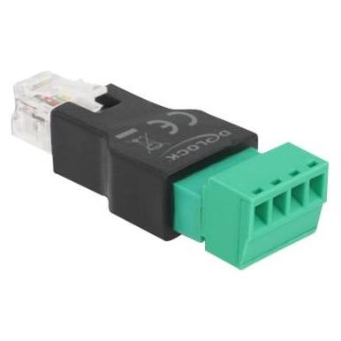 Delock Adapter RJ11/14 Stecker zu Terminalblock 4 Pin 2-teilig (4-Pin, RJ11 (1x)) (66527)