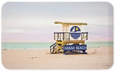 "Stupell Beach Hut Themed Printed Anti-Fatigue Floor Mat, 30""x18"""