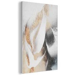 AKUSTIKBILD Luxus - Abstrakt - Gold - Weiß Wanddeko 60x90 cm