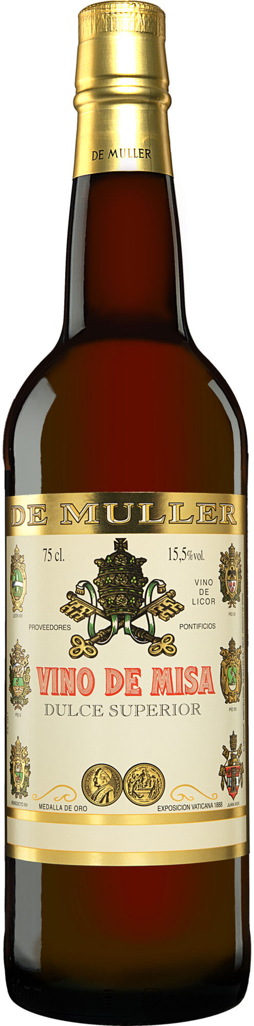 De Muller »Vino de Misa« Dulce Superior 15.5% Vol. aus Spanien