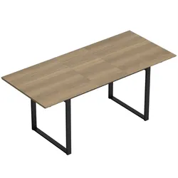 AUSZIEHBARER Esstisch MDF Braun