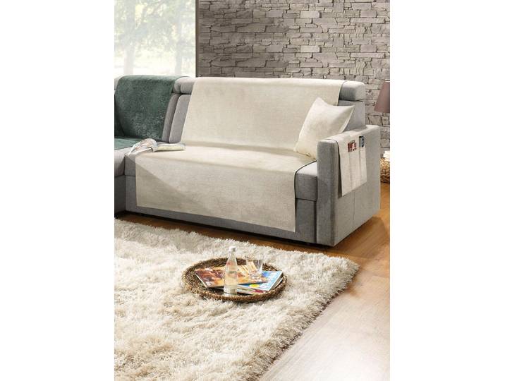 Wohnaccessoires mit Anti-Rutsch-Beschichtung, Creme, Größe 842 (Couchschoner, 110x140 cm)