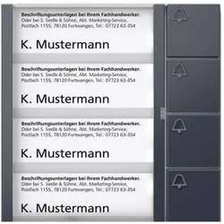 Siedle, Klingel + Türsprechanlage, Bus-Tasten-Modul anthrazitgrau BTM 650-04 AG