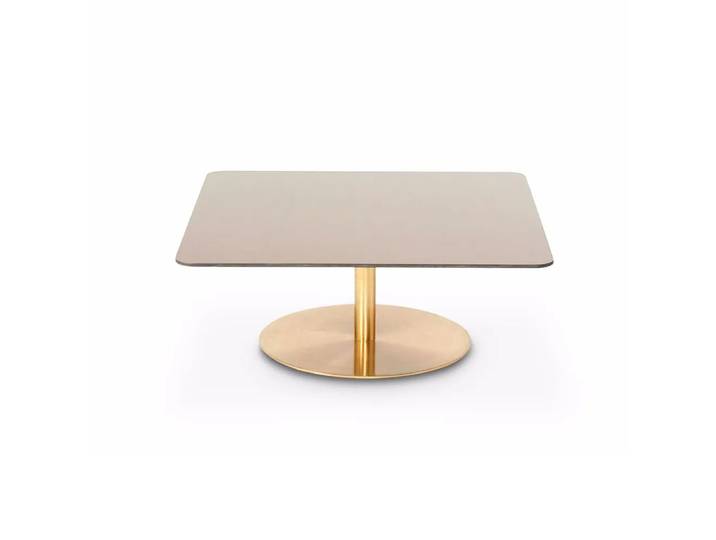 Tom Dixon Flash Couchtisch 80x80 cm Kupfer-Messinggestell