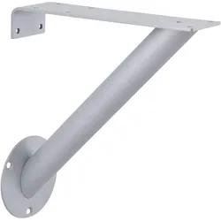 Strate, Regalträger, Konsole RAK schräg ø 30 mm, Höhe 220 mm, Tiefe 210 mm, Stahl alufarbig