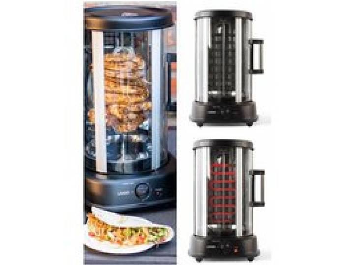 Rôtissoire grill horizontale - LIVOO - Thermostat réglable - 1500W - Rotation 360° - Acier inoxydable