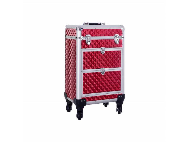 Hansiro Make-Up Organizer Knall, Rot, Holzwerkstoff, 57x27x34 cm, Ordnen & Aufbewahren, Deko- & Aufbewahrungsboxen, Organizer