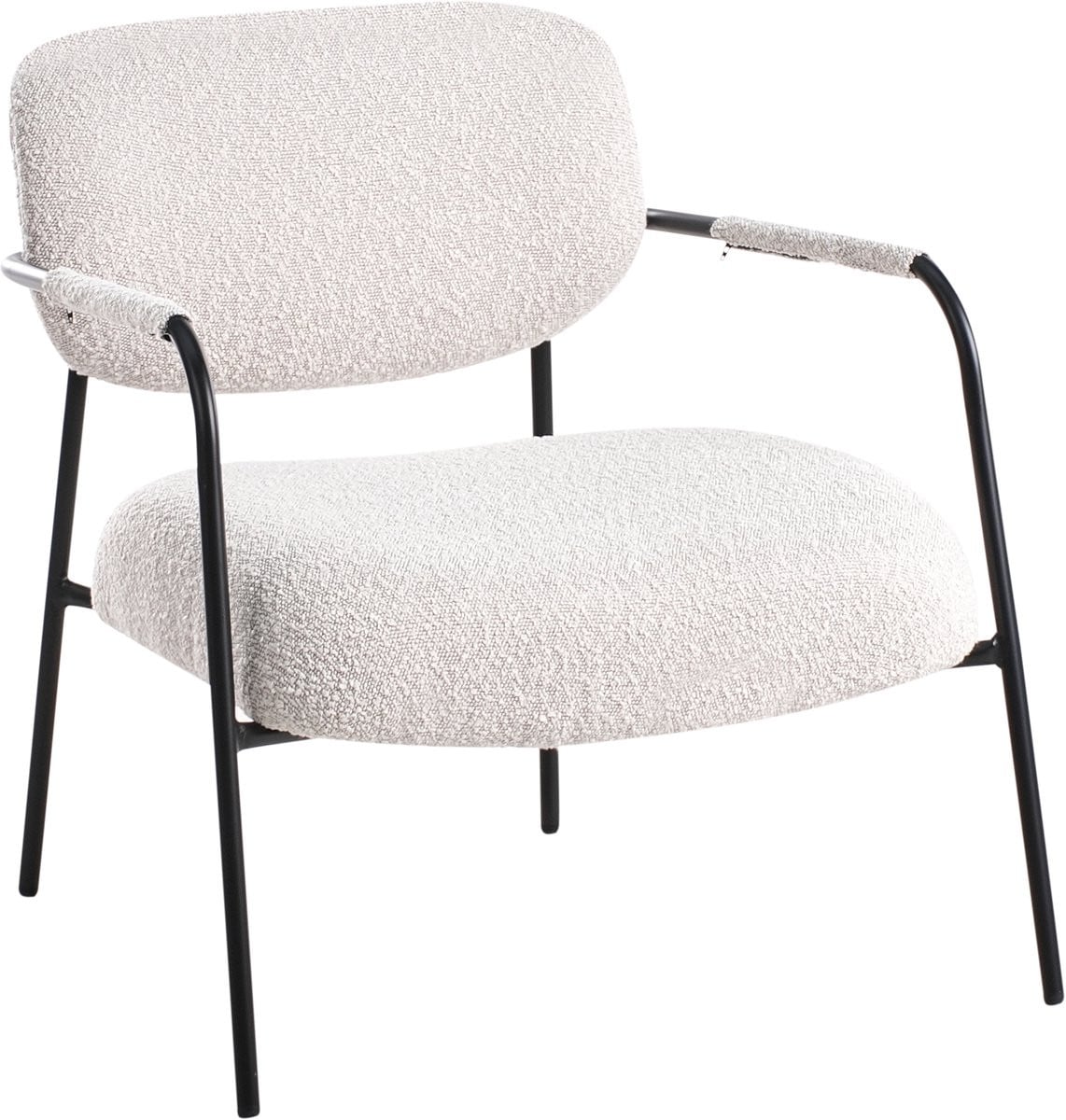 Beliani Fauteuil Mid-Century - Lichtbeige - Polyester