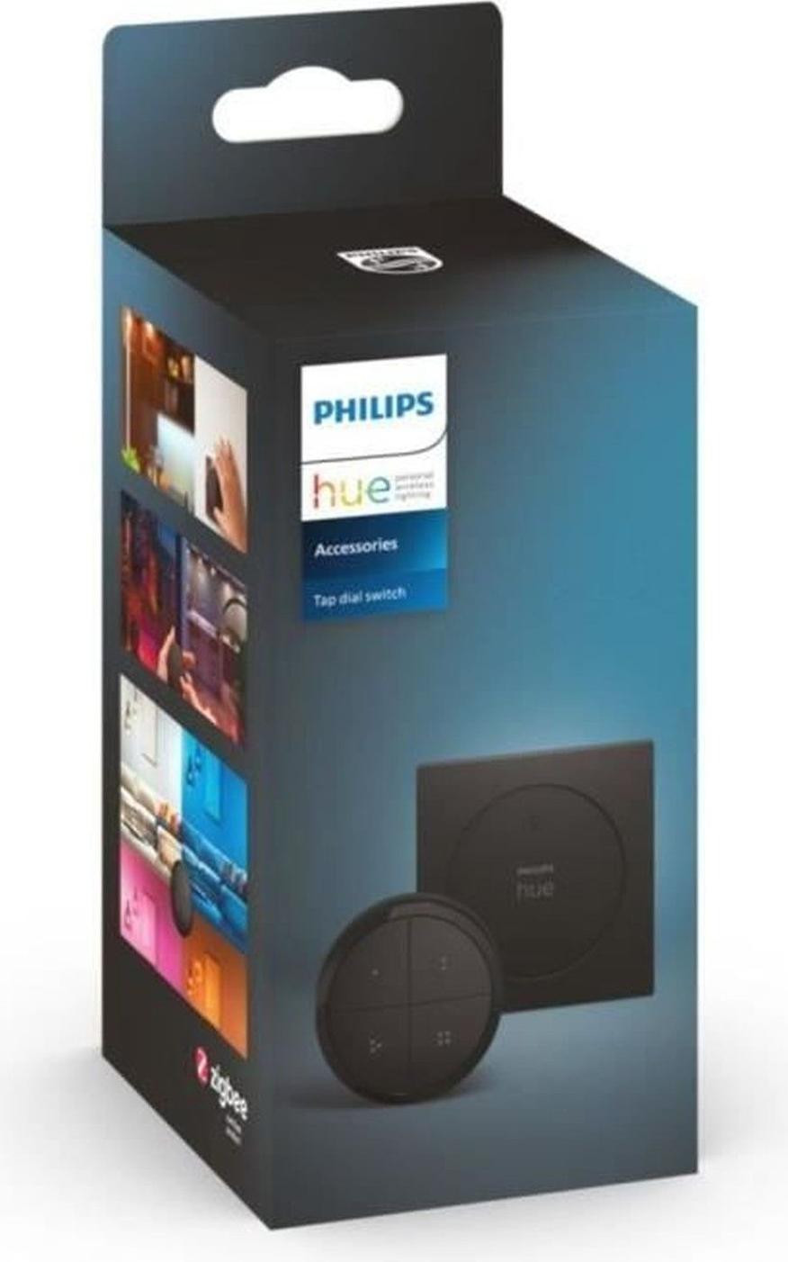 Philips Hue Tap Dial Switch Scene Controller - Zwart - Batterijgevoed - Amazon Alexa Compatibel