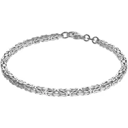 trendor 75236 Armband Königskette Sterlingsilber 925 Stärke 3,2 mm, 21 cm