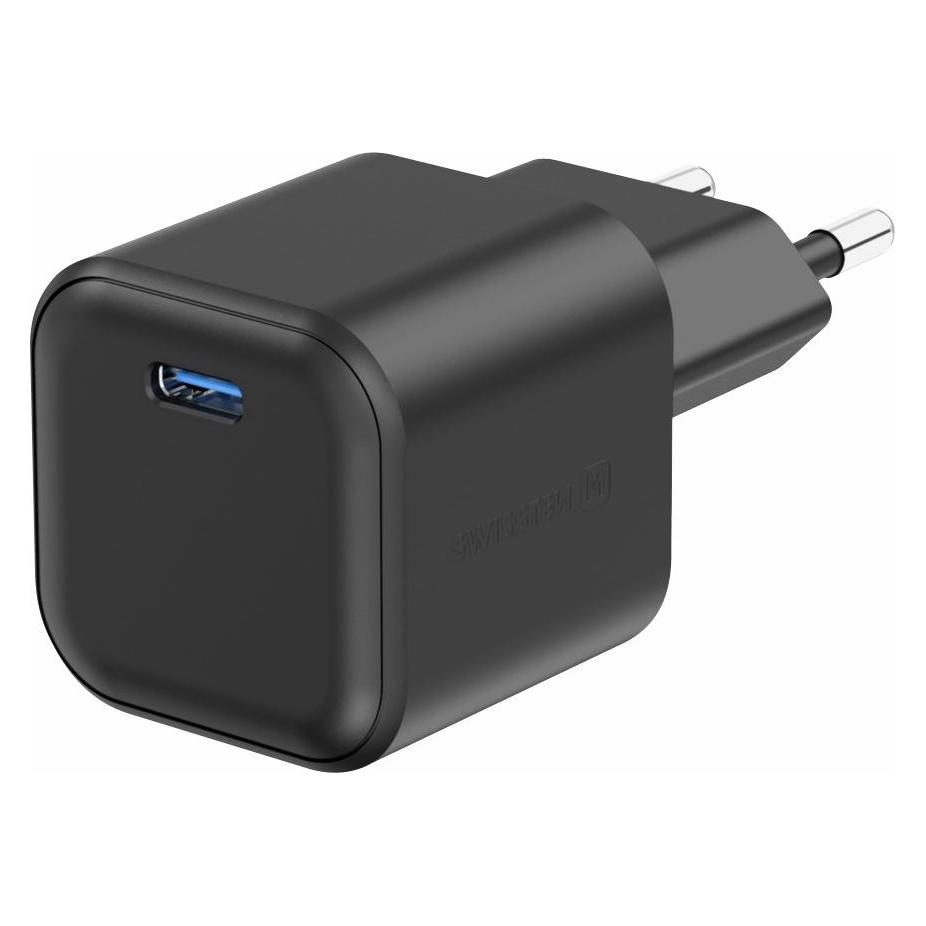 Swissten Travel Charger Gan 1X USB-C 35W Power Delivery Black (35 W, 1 Port) (22070210)