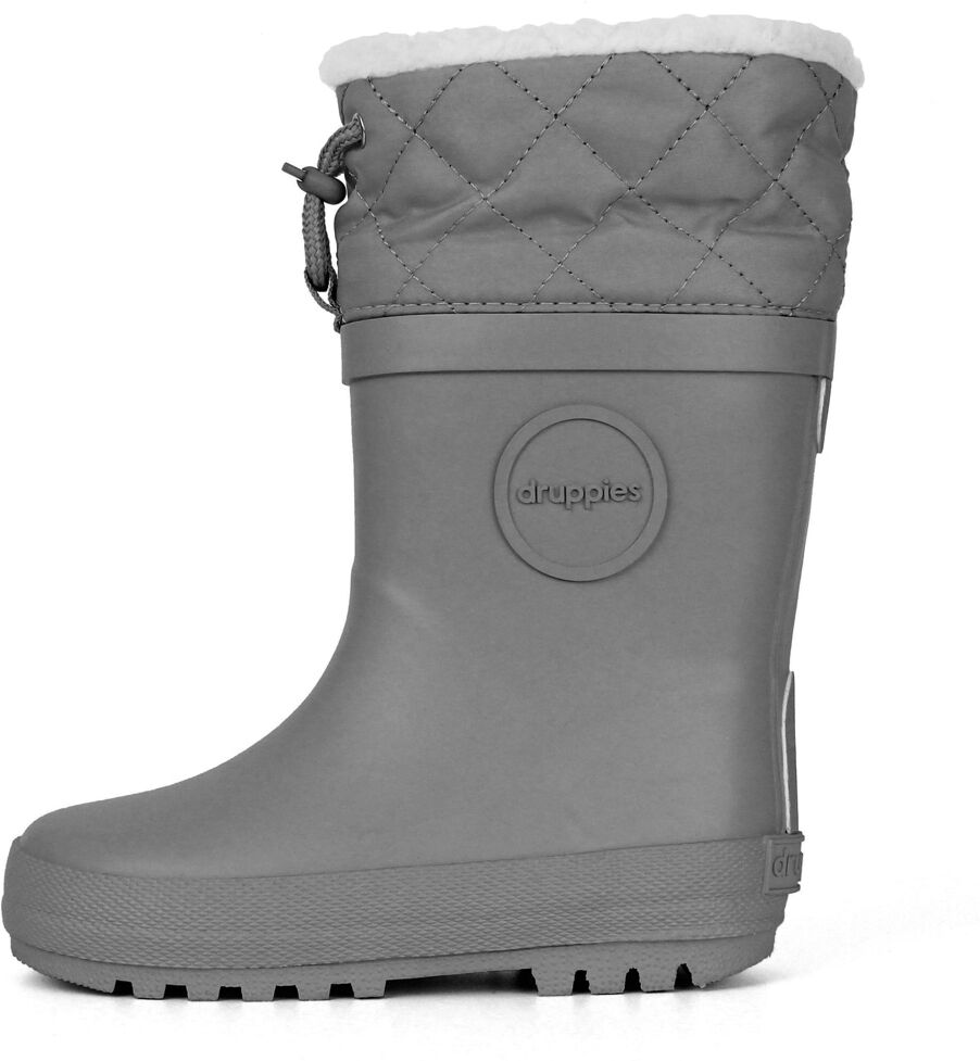 Winterstiefel DRUPPIES "WinterStiefel" Gr. 32, grau, 32, Obermaterial: 100% Naturkautschuk NaRubber., Schuhe, Winterstiefel